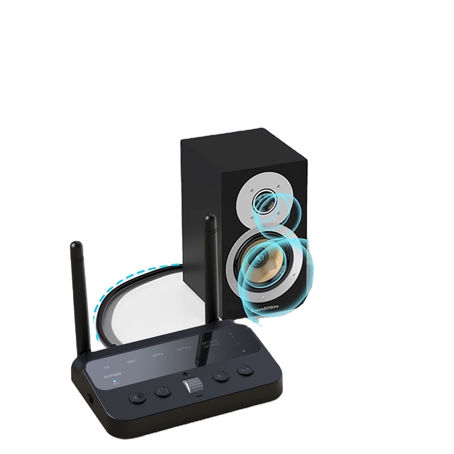 GXY 6-Channel 5.1 Receiver WAV/FLAC/APE Support 5.4 50m Range HIFI Audio Transmitter Dual Mobile Phones Support Colorful Ambient