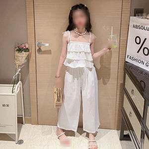 Ensemble d'Été Décontracté Deux Pièces pour Adolescentes – Vêtements Stylisés sans Manches - Product Image 3