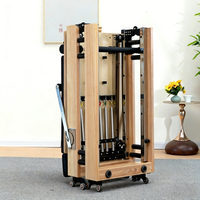 Reformer Pilates professionnel ProReach en bois d'érable avec tour, design écologique et durable, lit de luxe pour usage domestique - Prix usine