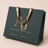 Sacs en papier de luxe personnalisés avec logo en feuille d'or pour bijoux, vêtements, emballages cadeaux, sacs de shopping en carton avec poignée en ruban