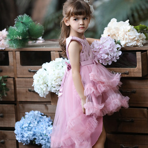 ชุดเจ้าหญิงตูตูสำหรับเด็กผู้หญิงกระโปรงผ้าทูลสีชมพูเครื่องแต่งกายการแสดงบนเวทีสำหรับเด็ก 5811 - Product Image 3