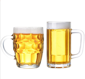 أواني زجاجية 26 أونصة من البيرة الثقيلة بمقبض كبير مع مقبض مجمد آمن حسب الطلب - Product Image 3