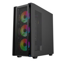 Gabinete para Computadora de Juegos con Paneles Laterales de Vidrio Templado y Malla Metálica ABS, RGB, 24 Años de Experiencia en Fabricación, Gran Venta