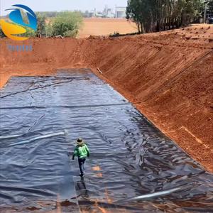 Géomembrane HDPE anti-UV pour couvertures flottantes sur étangs d'évaporation, lagons d'eaux usées, fermes piscicoles, barrages - Product Image 3