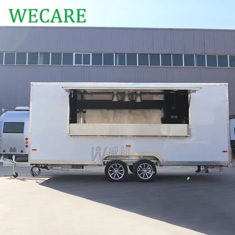 Wecare catering mobile cibo rimorchio con attrezzature da cucina completa pizza food truck per la vendita europa foodtruck container