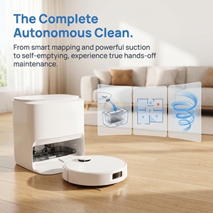 หุ่นยนต์ดูดฝุ่นอัจฉริยะ Smart LiDAR รุ่น GV9 ระบบ Self-Emptying แรงดูด 4000Pa ระบบนำทาง LDS แผนที่อัจฉริยะ ยกผ้าถูพื้นได้ กำหนดโซนห้ามเข้า ควบคุมผ่านแอพ WiFi - Product Image 2