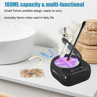 Limpiador ultrasónico con 4 luces LED UV para Invisalign, protectores bucales y aparatos ortopédicos