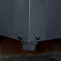 Caisse de rangement extérieure et intérieure en métal de 400 litres pour coussins et oreillers, coffre de jardin avec couvercle verrouillable, étanche, pour outils de piscine