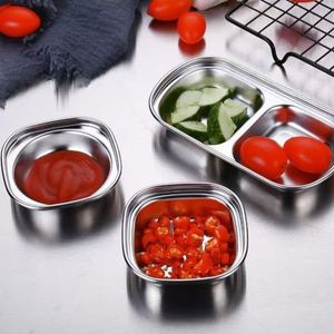 Plato para Salsa de Tomate Personalizado, Plato Redondo para Servir Salsas, Plato para Condimentos de Acero Inoxidable 304 - Product Image 5