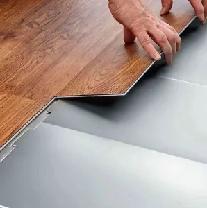 Pisos laminados de madeira de grão de pedra antiderrapante à prova d'água, piso de vinil luxuoso em PVC, piso SPC de 8 mm, à prova d'água