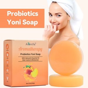 Wholesale Probiotics Yoni <b>Soap</b> Handmade Vegan Vaginal Bath Bar Moisturizer <b>Whitening</b> Tightening Private Label Handmade - Product Image 1