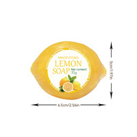 Jabón Artesanal de Limón con Extracto de Limón, Vitamina C y Aceite de Coco, Limpieza Profunda, Aroma Refrescante, para Rostro y Cuerpo, OEM, 70g