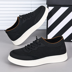 Zapatillas deportivas pegadas para hombre, de alta gama, estilo primavera, ligeras, transpirables, informales, cómodas y versátiles. - Product Image 3