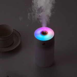 Pelangi <span class=keywords><strong>Nebulizer</strong></span> Mini USB ultrasonik, pelembap udara kabut ultrasonik untuk aplikasi rumah dan mobil minyak esensial H2O Diffuser RGB pencahayaan YS - Product Image 3