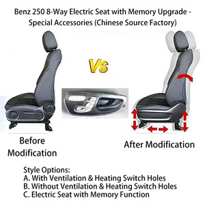 Nuovo Cuscino per Sedile Auto in Pelle 2021, Regolabile, Sportivo, Design Elegante, Schiuma Memory Morbida, Kit Sedile da Corsa per Benz Vito - Product Image 2