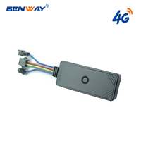 Pelacak GPS Mini 4G LTE GPRS Tahan Air Benway Alarm Getaran Deteksi ACC Pemantauan Suara Real Time Kompatibel PC Mobil