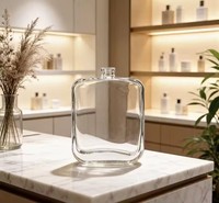 Flacon pulvérisateur de luxe en verre 50 ml – Diffuseur de parfum, pompe pour nettoyant visage, conteneur cosmétique vide, outil portable