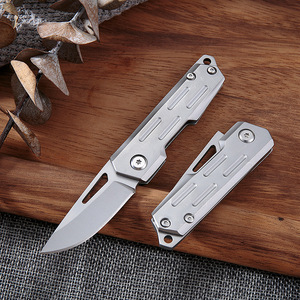 Cuchillo de defensa personal para exteriores, cuchillo plegable, accesorio para viajes en coche, cuchillo portátil para frutas, cuchillo de mano para carne. - Product Image 4