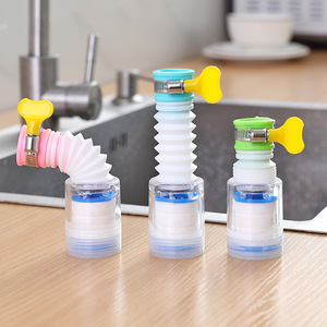 Robinet de cuisine créatif avec douchette filtrante 1 étape, rétractable, économiseur d'eau, anti-éclaboussures - Product Image 1