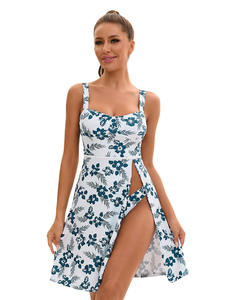 ชุดว่ายน้ำชิ้นเดียวที่เป็นมิตรต่อสิ่งแวดล้อมสำหรับออกกำลังกายพิมพ์ลายสีพื้นมีสไตล์สไตล์ของผู้หญิงชาวยุโรปอเมริกันยุโรปชุดว่ายน้ำขนาดใหญ่พิเศษระบายอากาศได้ - Product Image 3