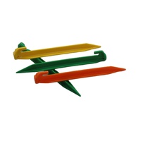 Piquets de camping en plastique PP multicolores, modèle 2026-7-25, moulés par injection pour le camping en extérieur et la fixation de filets de jardin