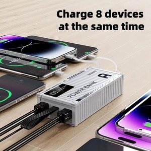 Pd สถานีพลังงานแบบพกพาบางเฉียบ22.5W 50000MAH พร้อมจอแสดงผล LED ชาร์จเร็วและปลั๊กชาร์จพลังงานแสงอาทิตย์และเทคโนโลยี Gan - Product Image 3