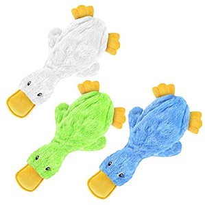 Sevimli hiçbir doldurma ördek kapalı yavru ve kıdemli yavrular için yumuşak gıcırtılı eğlenceli peluş hiçbir karışıklık çiğnemek ve en iyi evcil hayvan malzemeleri oynamak - Product Image 2