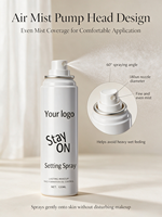 Réglage du maquillage Spray Hydratant Finition Bouteille Réglage Spray Contrôle de l'huile Maquillage longue durée Fix Foundation Spray