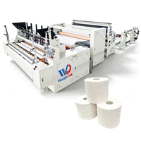 Machine à fabriquer du papier toilette à faible coût, petite taille, machine à rembobiner et à perforer les rouleaux de papier essuie-tout de cuisine