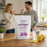 Collagène marin en poudre multi-peptides OEM avec logo personnalisé, vitamine C, acide hyaluronique, produit de beauté pour adultes