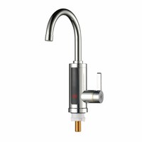 Robinet d'eau électrique à chauffage instantané avec affichage LED de la température, contrôle de la température, plastique, support allemand pour la cuisine, la salle de bain, le garage
