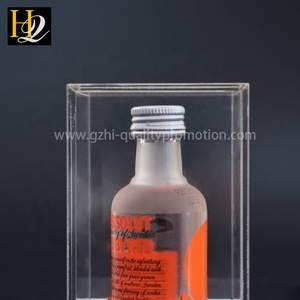 Tùy chỉnh phổ biến thời trang sang trọng hình vuông LED Backlit <span class=keywords><strong>Acrylic</strong></span> bia chai hiển thị trường hợp với logo khắc - Product Image 6