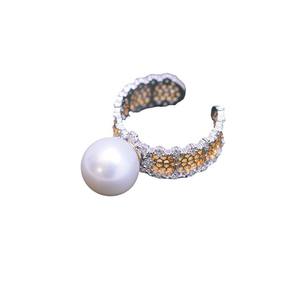 แหวนไข่มุกทรงกลมสีขาว 10-11 มม. จูจี้ ตันซุย เงินแท้ S925 แสงสว่างสวยงาม มีตำหนิเล็กน้อย ขายส่ง - Product Image 5