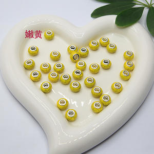 Cuentas Acrílicas Redondas de 14 mm, Diseño de Explosión Turquesa, Agujero Grande para Fabricación de Joyas, Accesorios, Pulseras y Cadenas, Venta Caliente, 500 Piezas - Product Image 4