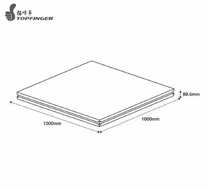 TFR อะลูมิเนียม hexa แพลตฟอร์มเวทีกันลื่นขนาด1.22X1.22ม. TUV ได้รับการรับรองหนัก800KG/mâ² การเชื่อมต่อที่รวดเร็ว - Product Image 2
