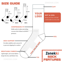 Chaussettes de sport d'hiver respirantes et absorbantes en tricot de spandex et polyester, montantes, anti-odeur, écologiques, pour adultes, entraînement quotidien