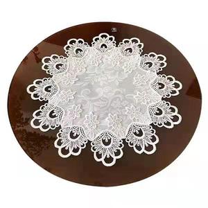 Rectangular Lace Tablecloth Floral Embroidery Macrame Design Farmhouse Rustic Kitchen <strong>Dining</strong> <strong>Table</strong> <strong>Cover</strong> - Product Image 3