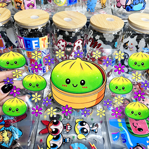 Vinilos Personalizados <span class=keywords><strong>Uber</strong></span> DTF, Adhesivos de Resina PET Impermeables, Sin Necesidad de Calor, Impresión de Adhesivos UV DTF para Tazas de 16 oz - Product Image 3