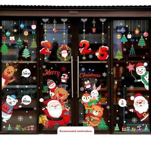 Joyeux Noë<span class=keywords><strong>l</strong></span> 2025 Fenêtre Autocollant De Noë<span class=keywords><strong>l</strong></span> Décorations Pour La Maison Nouvel An Natal Cadeaux Ornement De Noë<span class=keywords><strong>l</strong></span> Boule De Noë<span class=keywords><strong>l</strong></span> Ornements D'arbre - Product Image 5