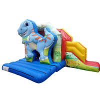 Château gonflable géant avec toboggan, structure de saut gonflable commerciale avec toboggan aquatique, matériau PVC, taille personnalisable