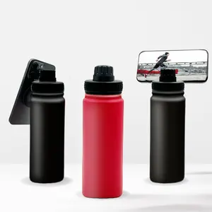 Individuelle 2024 edelstahl isoliert magnetische Wasserflasche mit Auslaufdeckel Sport-Wasserflasche mit Magsafe kompatibelem Griff