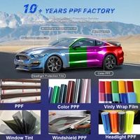 Film de protection TPU couleur PPF haute brillance anti-jaunissement personnalisé pour voitures de course