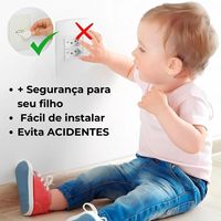 Protection de prise électrique pour bébé, norme brésilienne, anti-choc électrique, couvre-prise de sécurité pour enfants et tout-petits