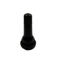 KAISHENG Valve de pneu automobile TR413 de haute qualité, en laiton et caoutchouc, à clipser, tube court noir, testée pour la tenue des fuites à froid et à chaud