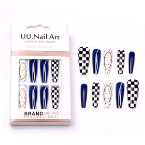Prezzo all'ingrosso TSZS <span class=keywords><strong>unghie</strong></span> di lusso premere su 24 pz/scatola lungo <span class=keywords><strong>finte</strong></span> stampa su <span class=keywords><strong>unghie</strong></span> <span class=keywords><strong>finte</strong></span> bara <span class=keywords><strong>unghie</strong></span> con adesivo - Product Image 5