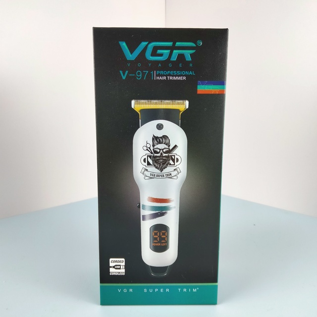Vgr V-971 New Design Metal Beard Trimmer Professional Cordless Hair Trimmer Barber Hair Clipper for Men