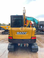 Mini-pelleuse SANY55C d'occasion moins chère, excavatrice hydraulique sur chenilles de 5,5 tonnes avec moteur et pompe Isuzu 380V, vente originale Shanghai Chine
