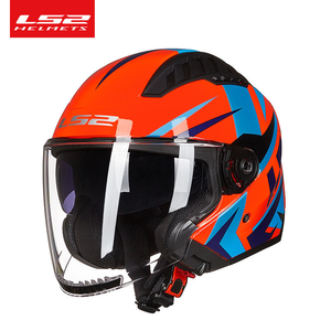 Casco <span class=keywords><strong>Moto</strong></span> Retrò LS2 con Doppia Visiera, Casco Aperto per Scooter, Certificato ECE/3C, Unisex, in Materiale ABS - Product Image 4