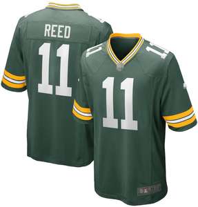 2025/26 yüksek kalite Green Bay # Jersey seti #11 Jayden Reed amerikan Mens için futbol formaları kısa nefes artı boyutu - Product Image 1