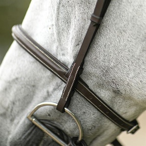 Bridon de dressage Premier en cuir souple de qualité supérieure, confortable pour l'entraînement et la compétition - Product Image 5